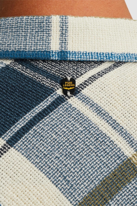 PME legend long sleeve shirt matt weave check
